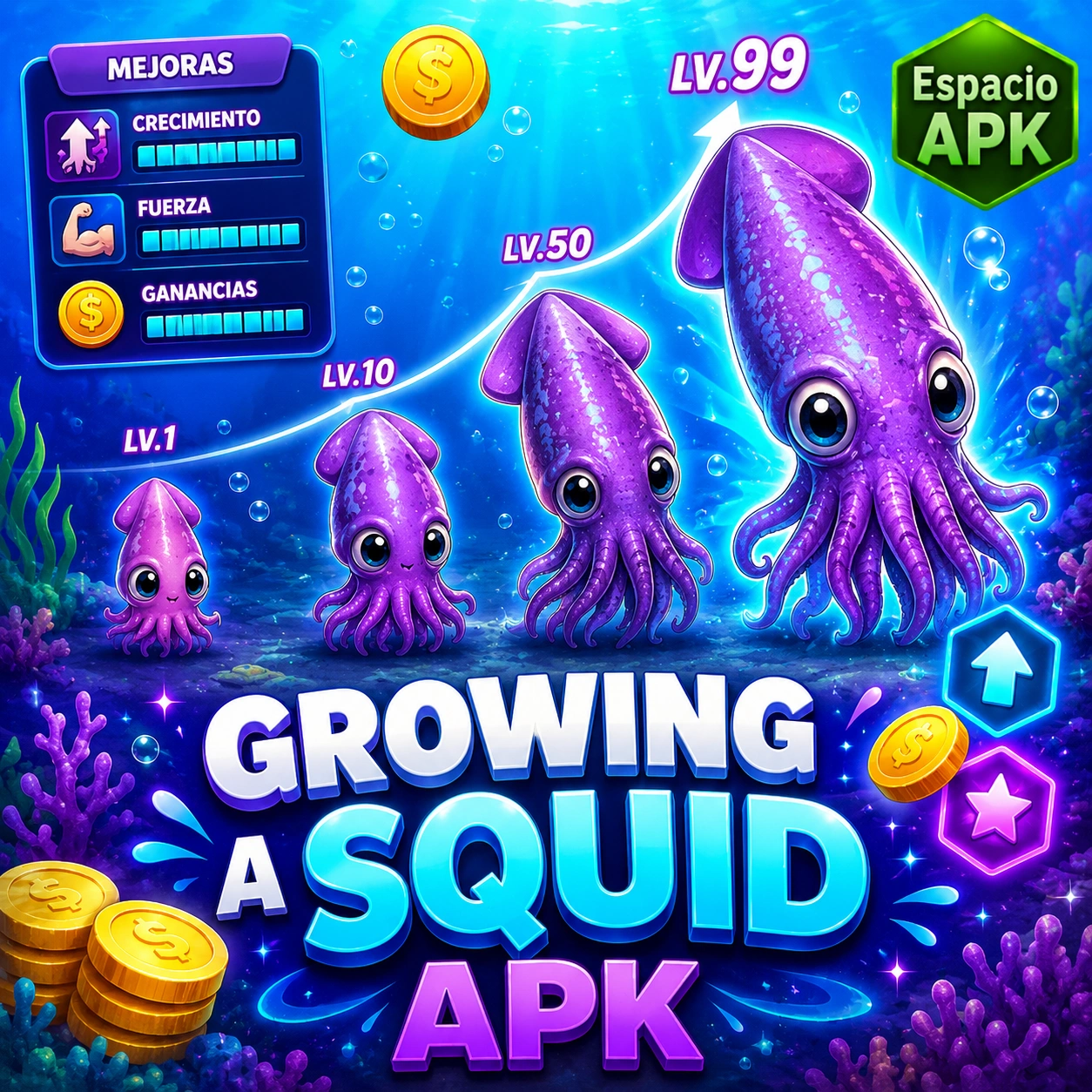 growing a squid apk featured image