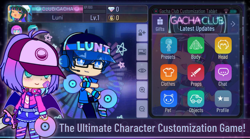 Gacha Club para Android: jugabilidad