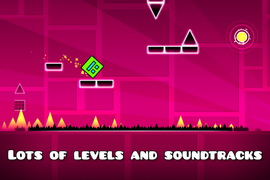 Geometry Dash APK para Android (Última Versión) 3 Interfaz de Geometry Dash en Android