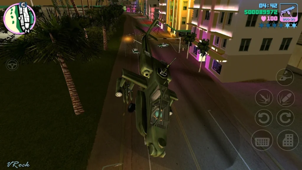 Interfaz de GTA Vice City en Android
