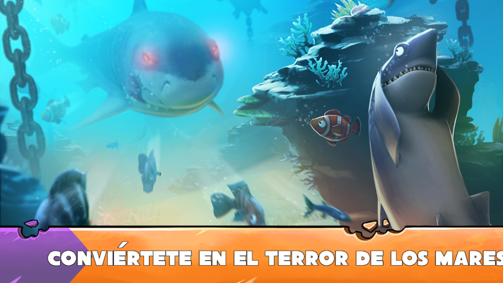 Hungry Shark Evolution APK Mod Monedas y Gemas Ilimitadas 3 Interfaz de Hungry Shark Evolution en Android