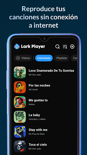 Captura de pantalla de Lark Player para Android