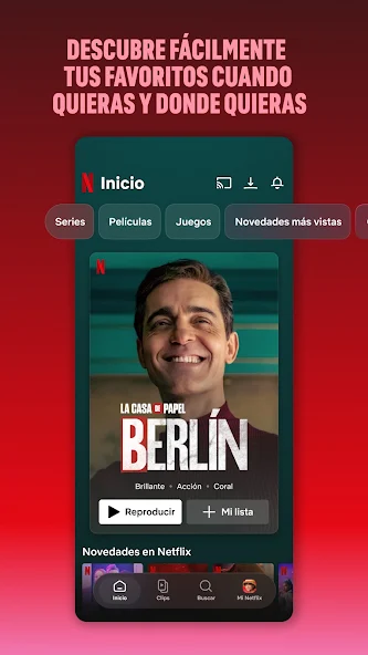 Netflix Premium APK 1 Captura de pantalla de Netflix para Android