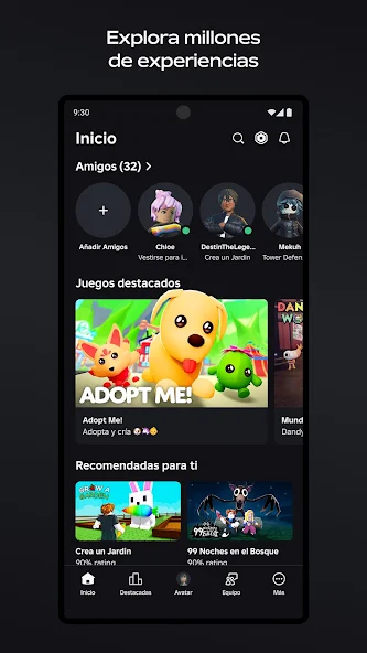 Roblox APK para Android (Última Versión) 1 Captura de pantalla de Roblox para Android