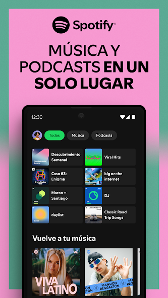 Captura de pantalla de Spotify para Android