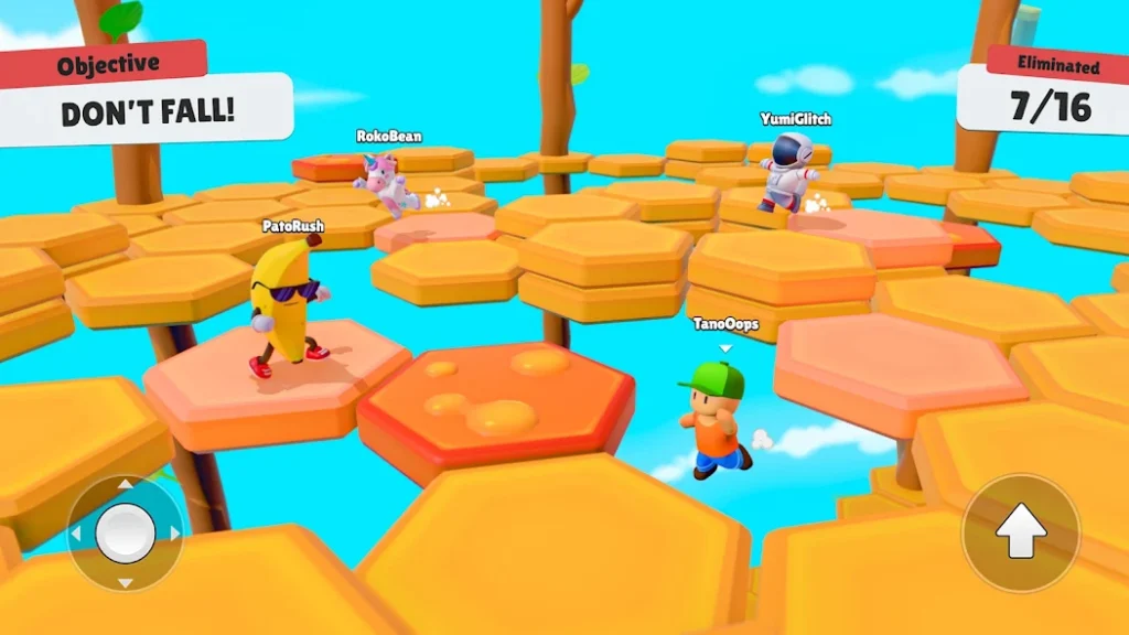 Stumble Guys APK para Android 3 Interfaz de Stumble Guys en Android