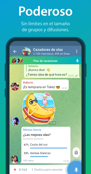 Telegram para Android: jugabilidad