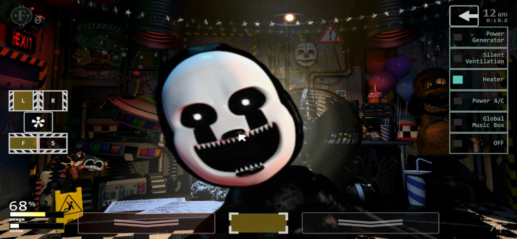 Ultimate Custom Night para Android: jugabilidad
