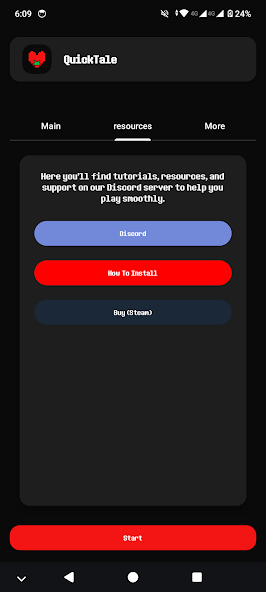 Undertale APK 3 Interfaz de Undertale en Android