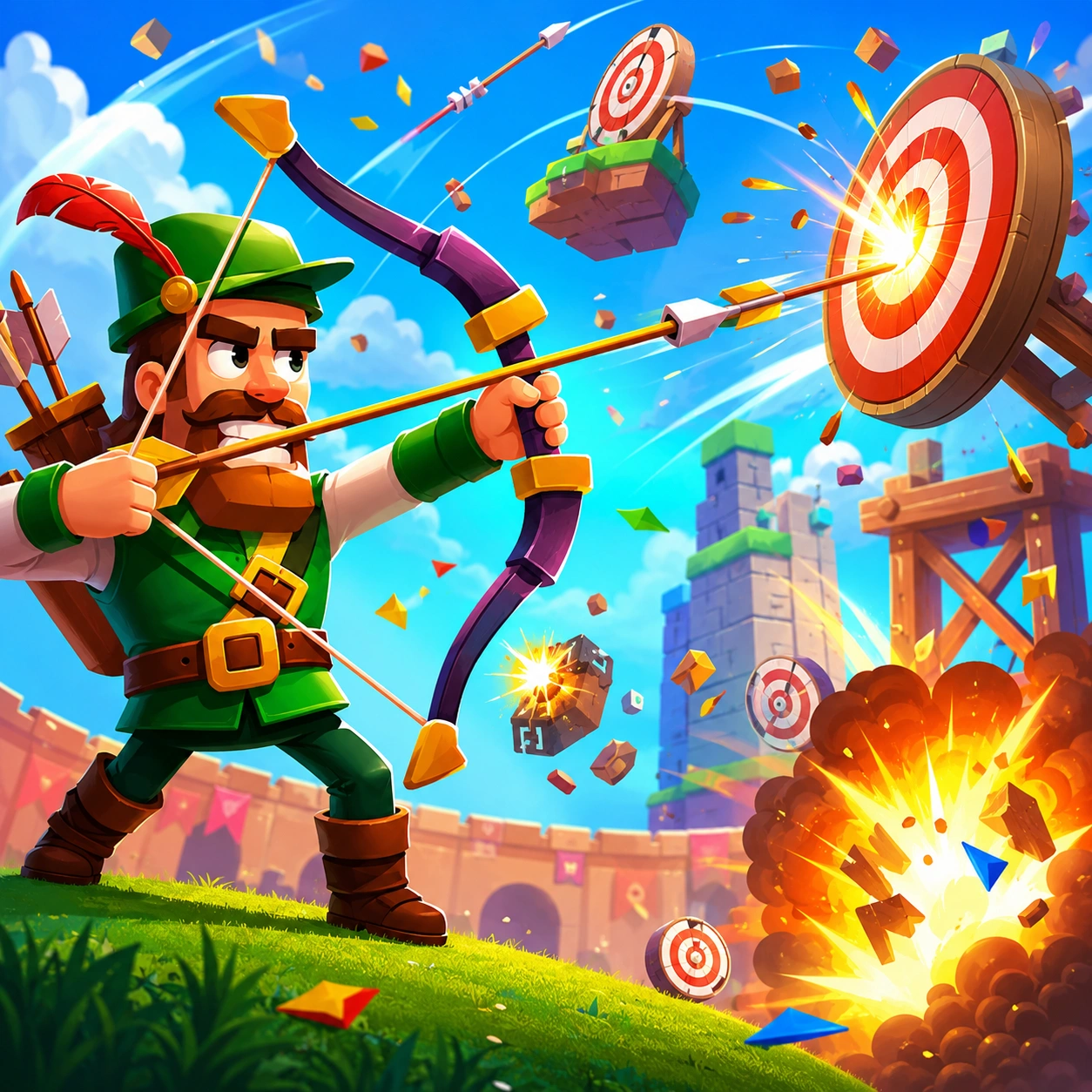 bowmasters apk premium featured image