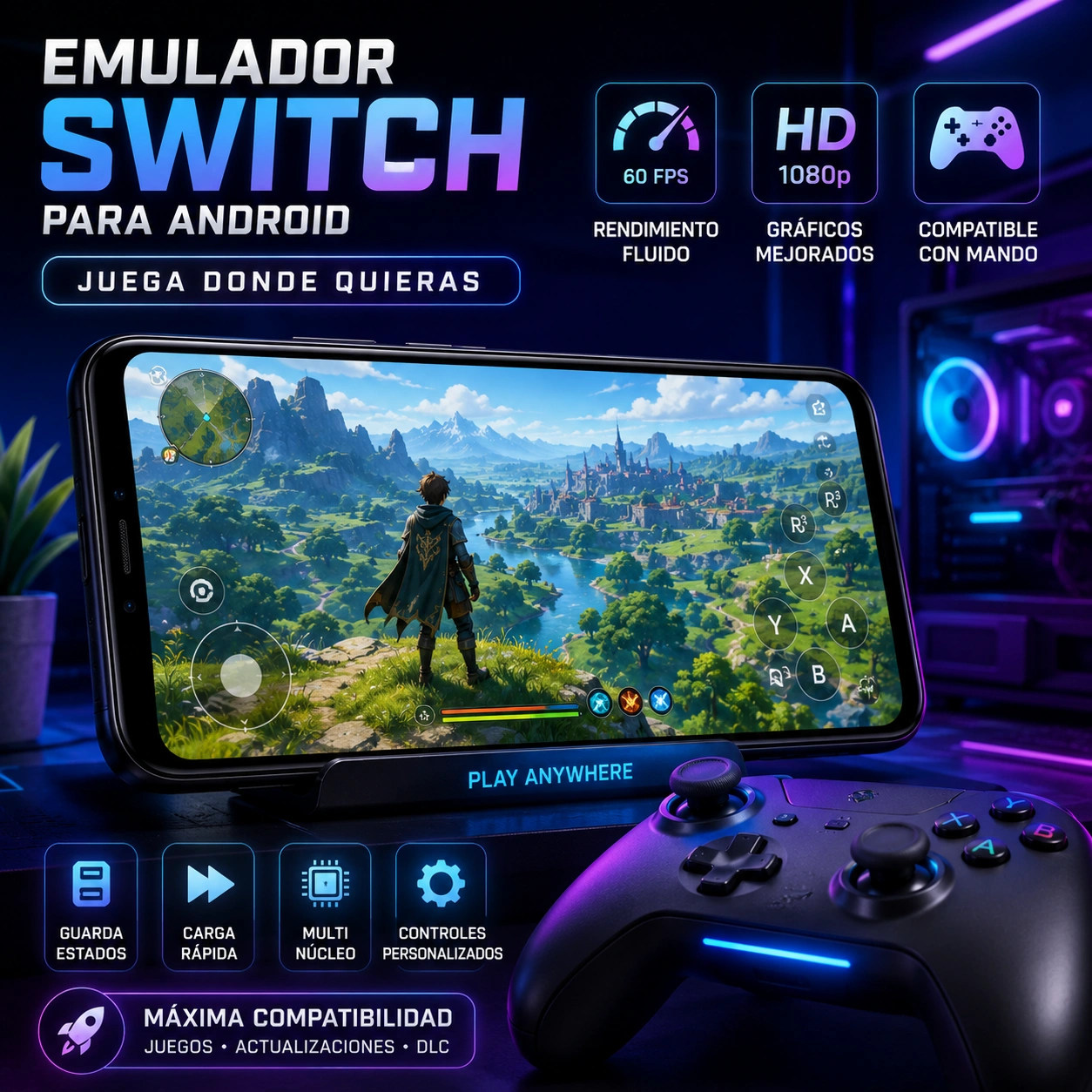 Yuzu APK para Android Emulador de Nintendo Switch