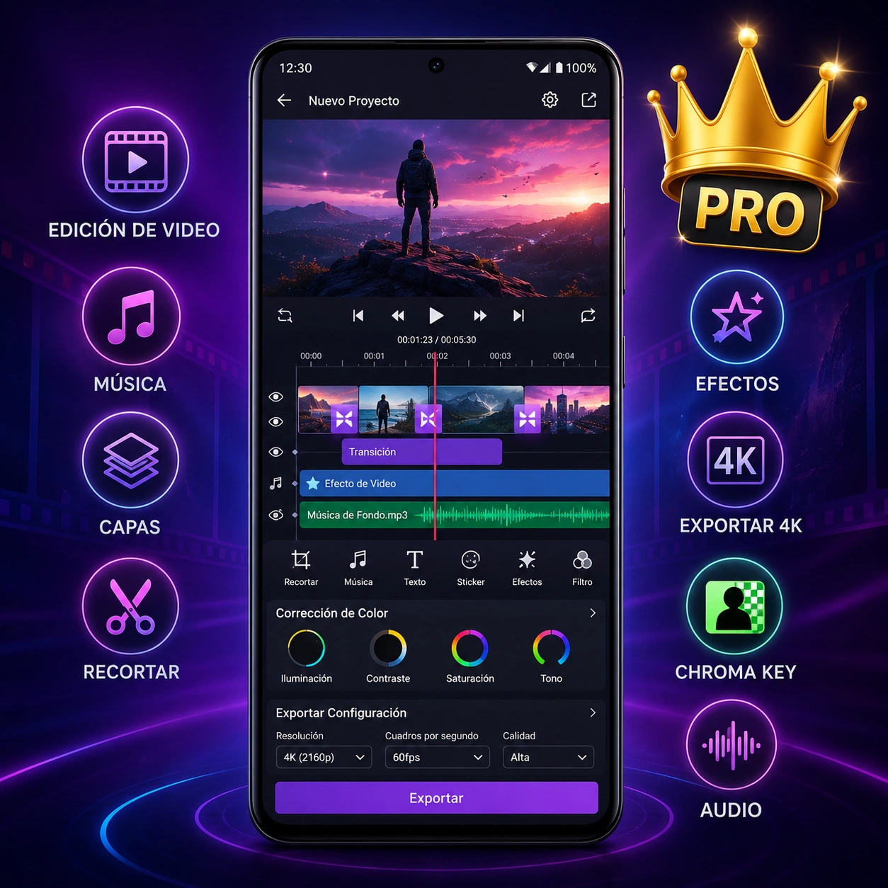 KineMaster Pro APK para Android Editor de Video Premium