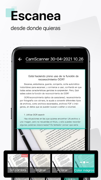 CamScanner APK 1 Captura de pantalla de CamScanner para Android
