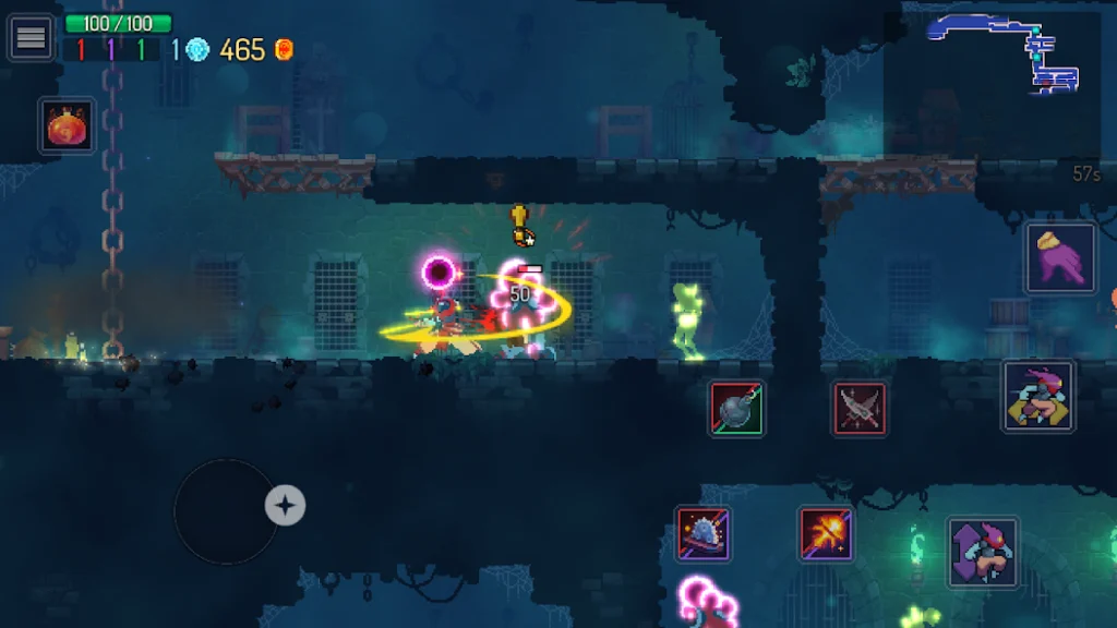 Interfaz de Dead Cells en Android