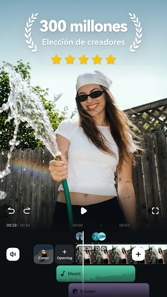 Captura de pantalla de Filmora para Android