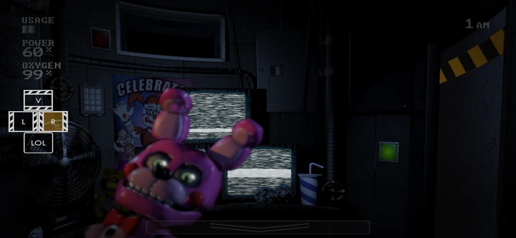 FNAF 5 APK 3 Interfaz de FNAF Sister Location en Android
