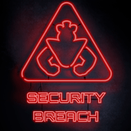 Triángulo de advertencia de neón rojo con la figura estilizada de un hacker encapuchado y formas cruzadas, con la leyenda "VIOLAR LA SEGURIDAD" debajo; una ominosa alerta de ciberseguridad.