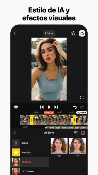 KineMaster Pro APK 3 Interfaz de KineMaster en Android