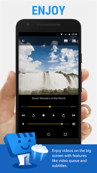 Interfaz de Web Video Caster en Android