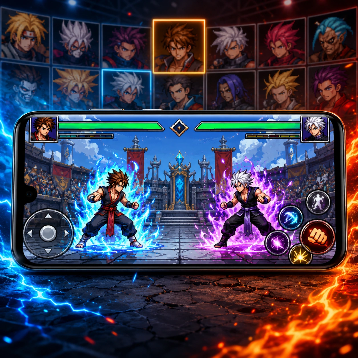 Espacio APK | Descargar APKs Premium y Juegos para Android Gratis 7 Z Legends 3 APK para Android juego de lucha 2D