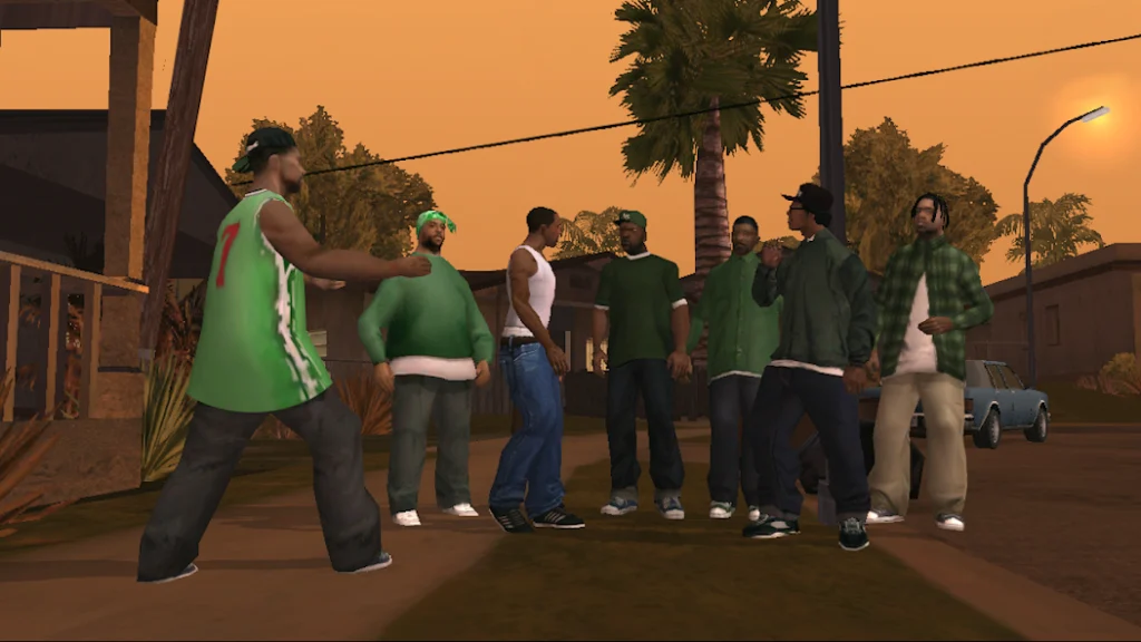 Interfaz de GTA San Andreas en Android
